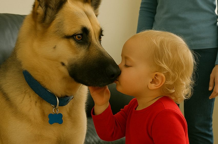 Το κορίτσι φίλησε τον σκύλο που έγινε ο πιο στενός της φίλος. Αυτό που έκανε ο σκύλος ως απάντηση έκανε την καρδιά της μητέρας να παγώσει.