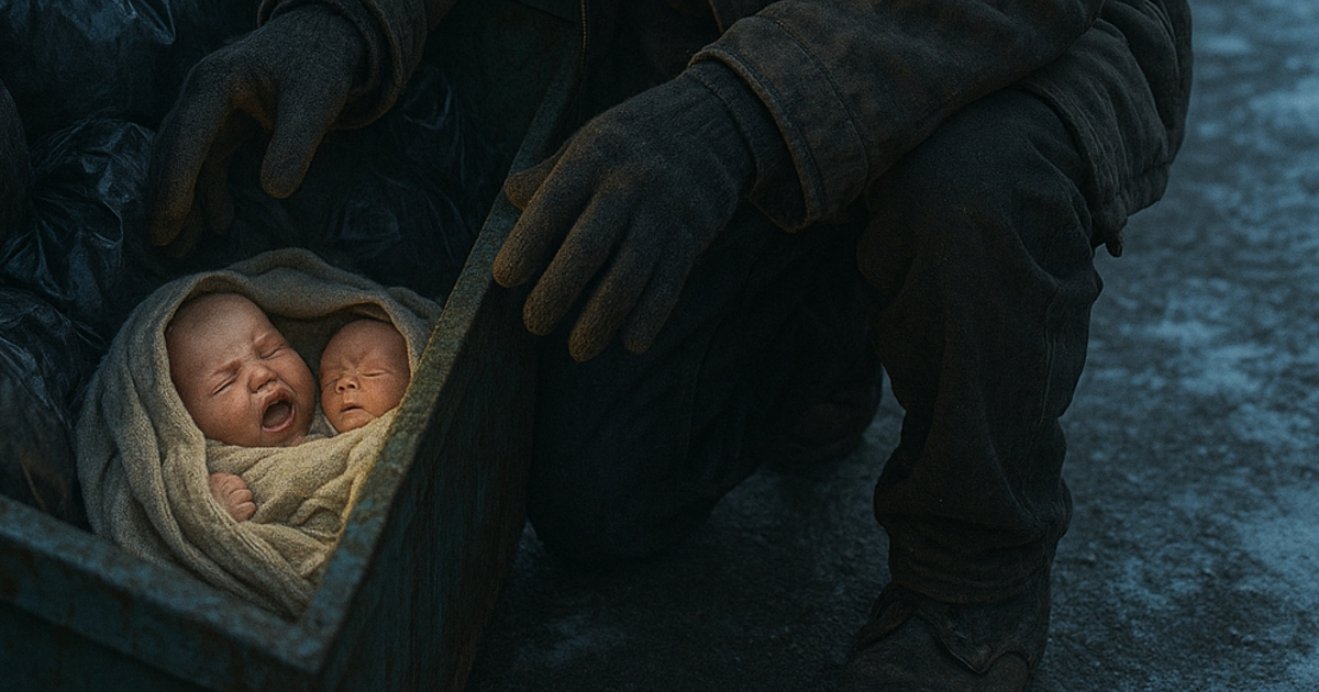 Ένας άστεγος άνδρας άκουσε μια κραυγή να έρχεται μέσα από έναν κάδο απορριμμάτων… Αυτό που βρήκε μέσα άλλαξε τη ζωή του για πάντα.