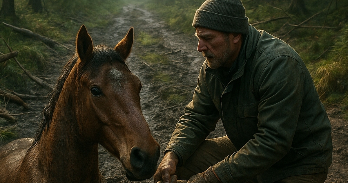Ένας άντρας έσωσε ένα άγριο άλογο που είχε παγιδευτεί και έκλαιγε από φόβο. Ο τρόπος με τον οποίο το ζώο τον ευχαρίστησε — ήταν κάτι που δεν θα ξεχάσει ποτέ.