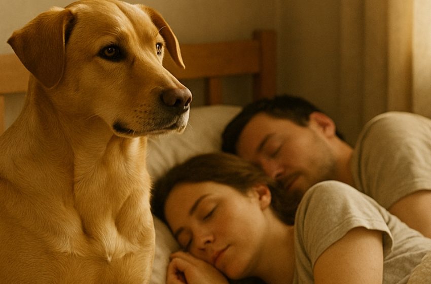  Ο σκύλος κοιτούσε επίμονα τους ιδιοκτήτες του κάθε νύχτα, χωρίς να παίρνει τα μάτια του από πάνω τους. Όταν εκείνοι είδαν το βίντεο από την κάμερα — δεν μπόρεσαν να συγκρατήσουν τα δάκρυά τους.