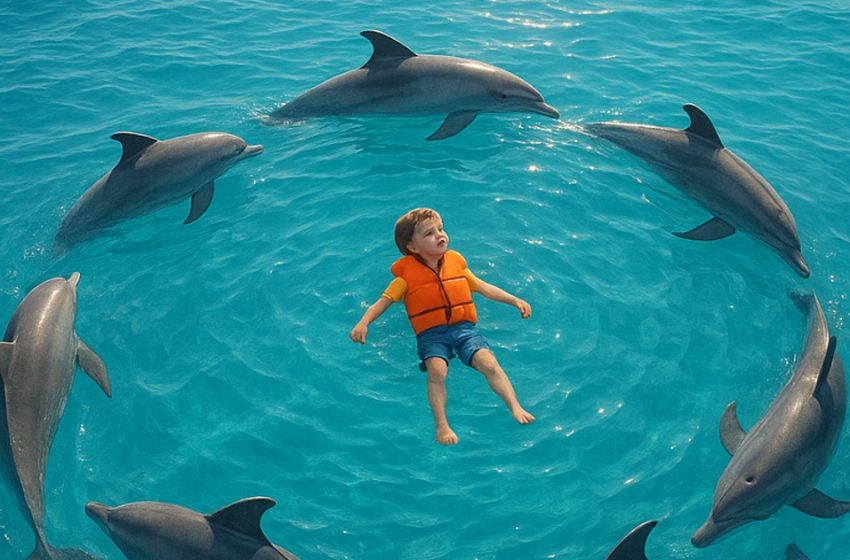  Όταν το παιδί έπεσε από τη βάρκα, όλοι νόμιζαν ότι δεν υπήρχε ελπίδα… αλλά ένα λεπτό αργότερα, η θάλασσα κυριολεκτικά ζωντάνεψε γύρω του.