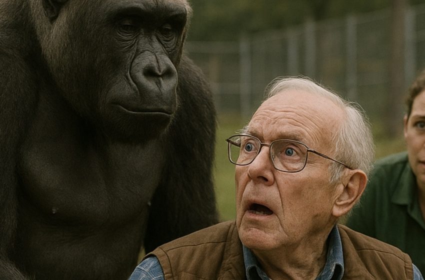  Μια γορίλα όρμησε πάνω σε έναν άνδρα σε αναπηρικό καροτσάκι… αλλά αυτό που έκανε μετά άφησε τους πάντες άφωνους.