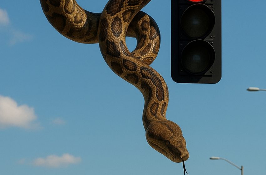 Στο φανάρι παρατήρησε κάτι παράξενο και στην αρχή νόμιζε πως ήταν απλώς ένα σχοινί… Μα όταν κοίταξε πιο προσεκτικά, ένα ρίγος διαπέρασε την πλάτη της.